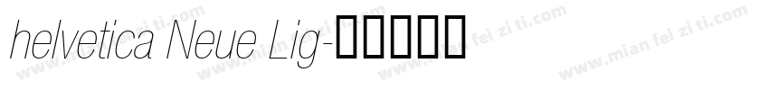 helvetica Neue Lig字体转换